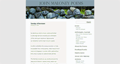 Desktop Screenshot of johnmaloneypoems.com